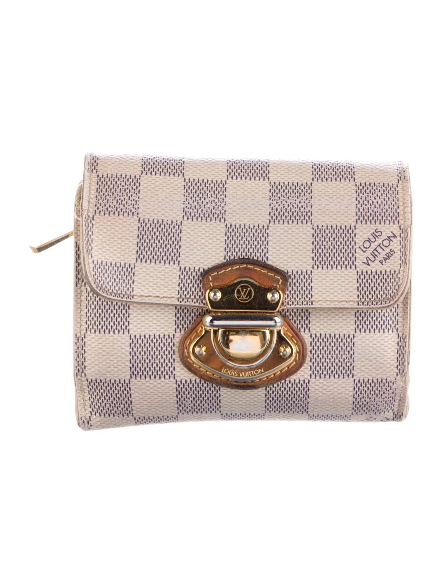 Louis Vuitton 2010 Damier Azur Pattern Joey Wallet